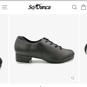 Woman’s So Danca Size 6.5 Tato Tap Shoes Ta39 Black Dance